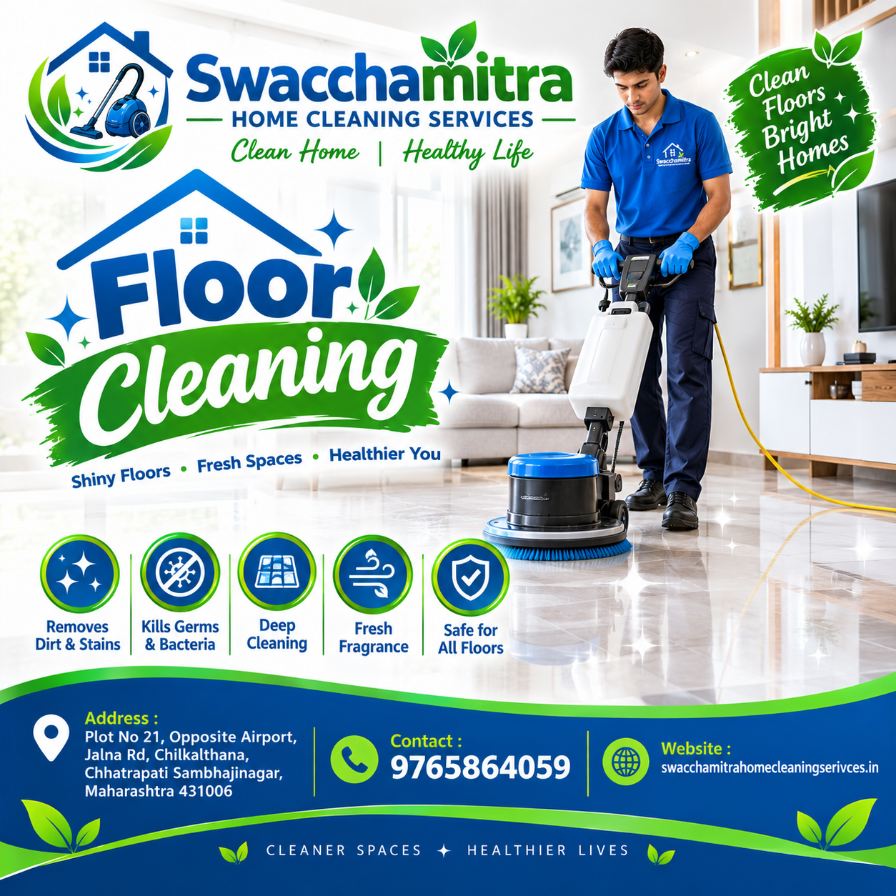 Floor Cleaning and Scrubbing Services in Aurangabad